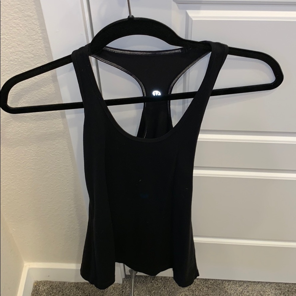 Fitted black lulu top